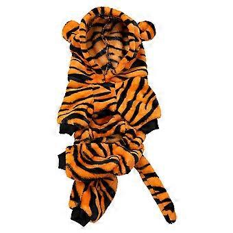 Dog Tiger Hoodie Lovely Comfortable Pet Autumn Winter Costume Clothes for Small Dogs Cats M