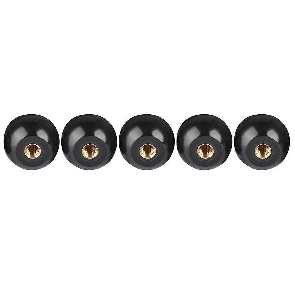 5pcs Black Bakelite Ball Lever Knob Copper Insert M12*40 Machine Tool Replacement