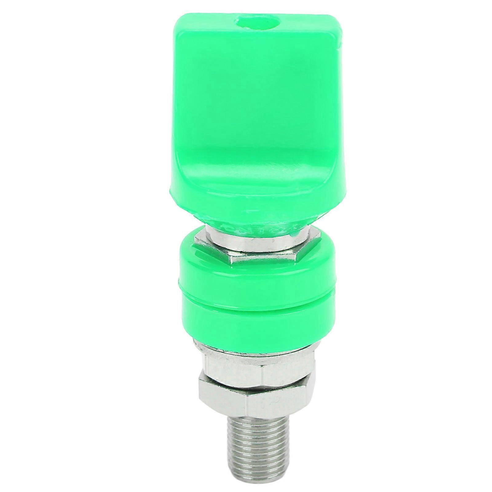 Binding Post Wire Terminal Connector M10 Thread 100A Large Current for 4mm Banana PlugGreen