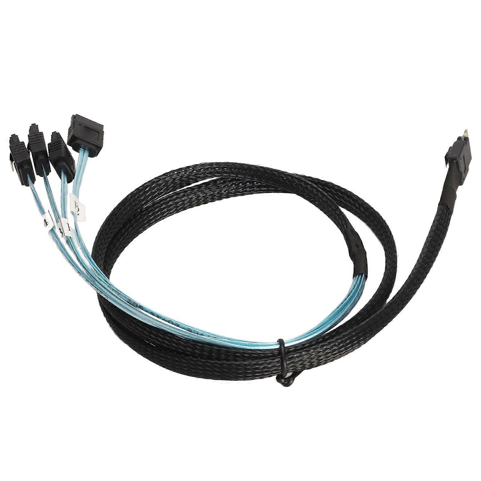 SAS Cable SFF?8654?4 SATA 7 Pin Array Disk Faster Transmission Mini PVC Computer Accessories 0.5meter / 1.6ft