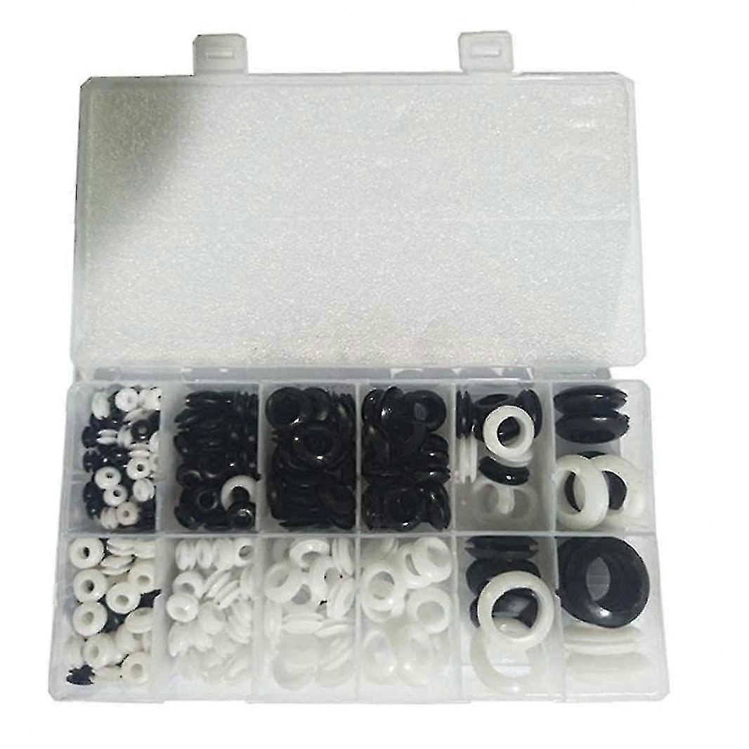 Λαστιχένια O-rings ποικιλία σφράγιση Kit Nbr υδραυλική επισκευή φλάντζα μαύρη άσπρη 325pcs υψηλή ανθεκτικότητα
