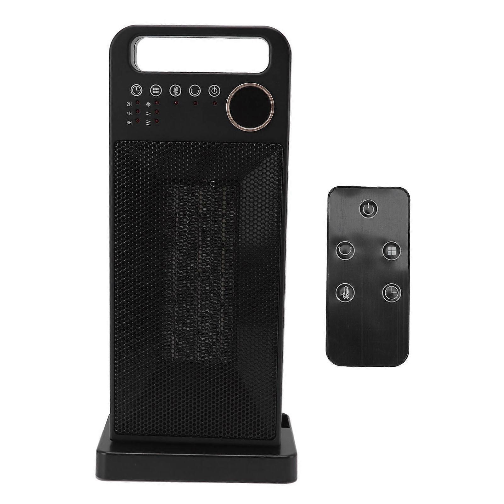 Space Heater 2000W PTC Heating 3 Speeds Remote Control Tower Electric Heater for Indoor EU Plug 220V to 250V