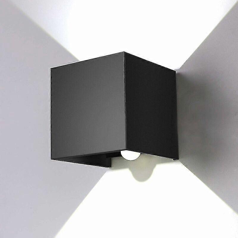 Lâmpada de parede de 12W com sensor de movimento para ambientes externos internos, arandela de parede LED de ângulo ajustável, lâmpada de parede branca IP67 impermeável 6000K Cool, para Garde Corredor