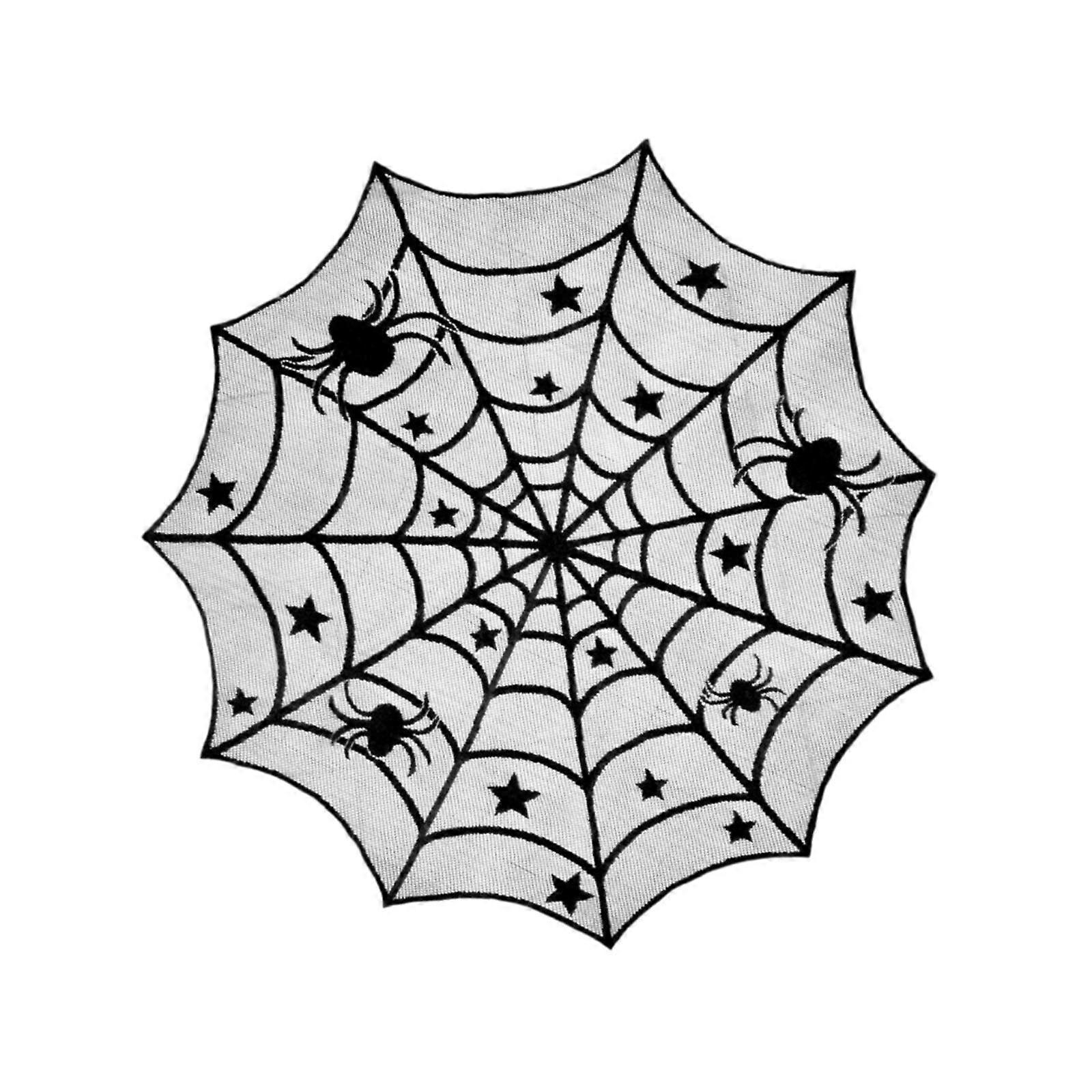 Halloween Tablecloth Table Runner Gothic Cobweb Table Cloth for Dinner Table