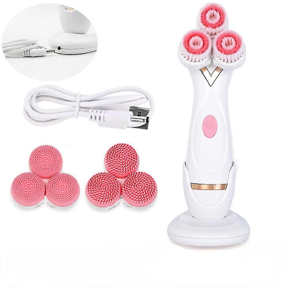 Facial Cleansing Brush Face Spin Brush Set Spa System For Skin Deep Cleaning Remove Blackhead Machine
