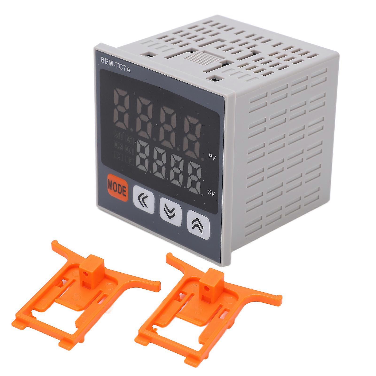 Digital Thermostat PID Temperature Controller Intelligent Relay Output Thermostat 100240VAC(BEM-TC7A-14RV )