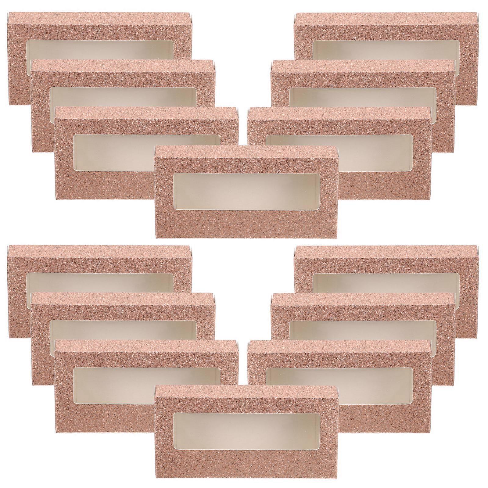 20pcs Eyelash Boxes Portable Lash Extension Containers False Eyelash Packaging Cases
