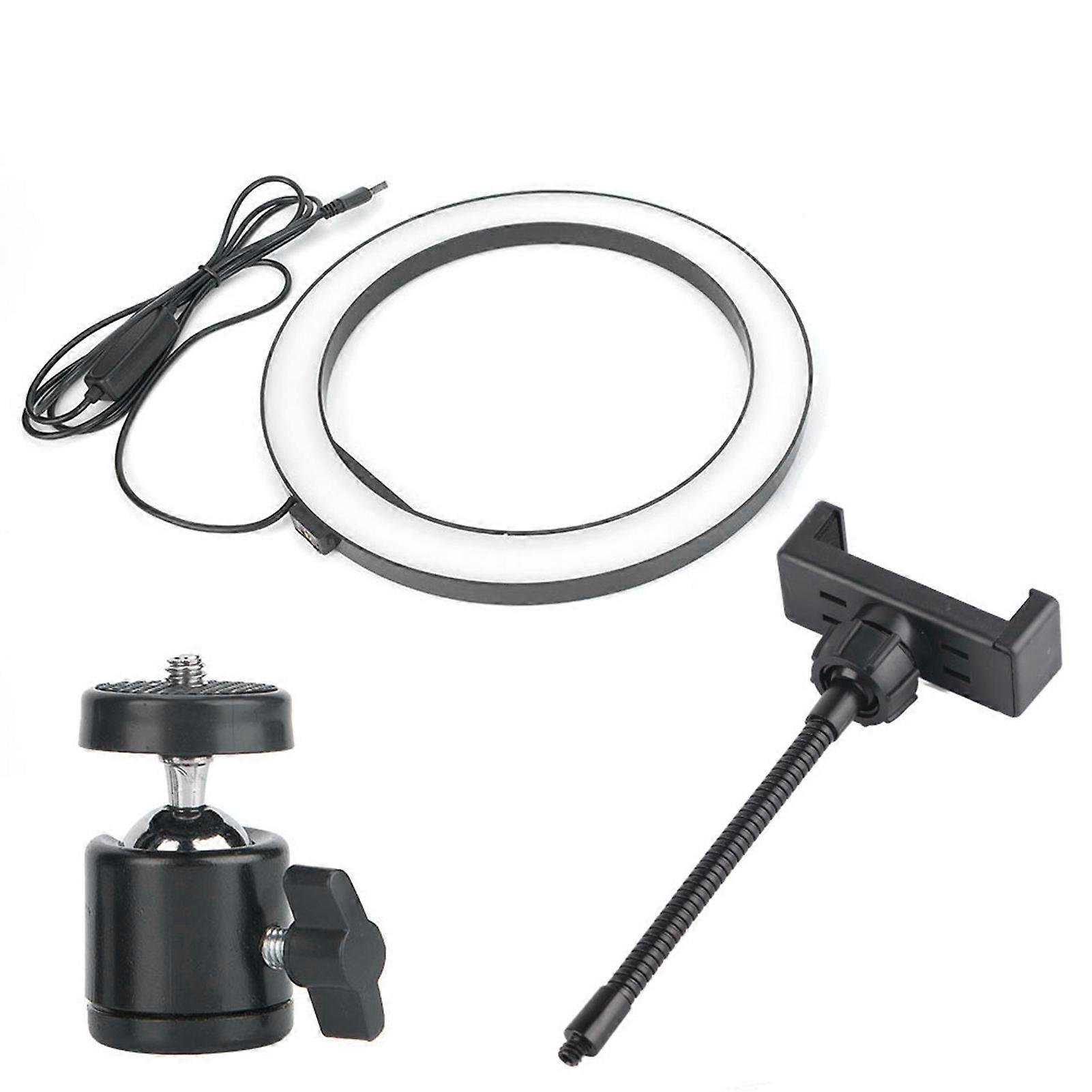 10 polegadas 24003000LM 12W LED Ring Light com braçadeira de telefone celular Living Broadcast Selfie Fill LampNEW7