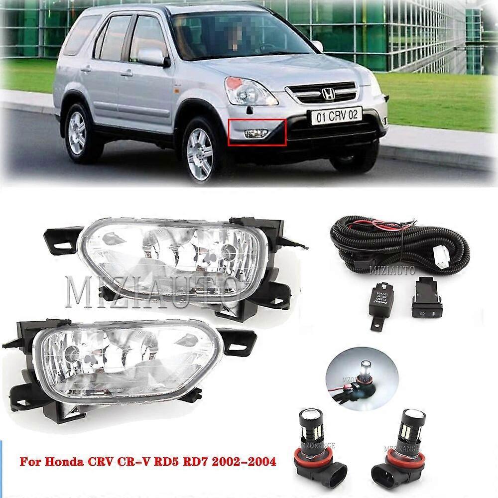 CarWorld Nebelscheinwerfer Set Für Honda CRV 2002-2004 RD5 RD7 - Komplettset Links & Rechts Für Frontstoßstange