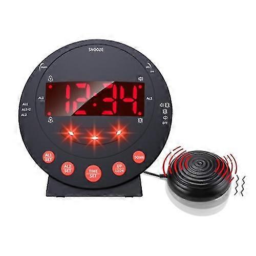 Ts-bc600 Strong Vibration Digital Alarm Clock For Hearing Impaired Elderly - DD