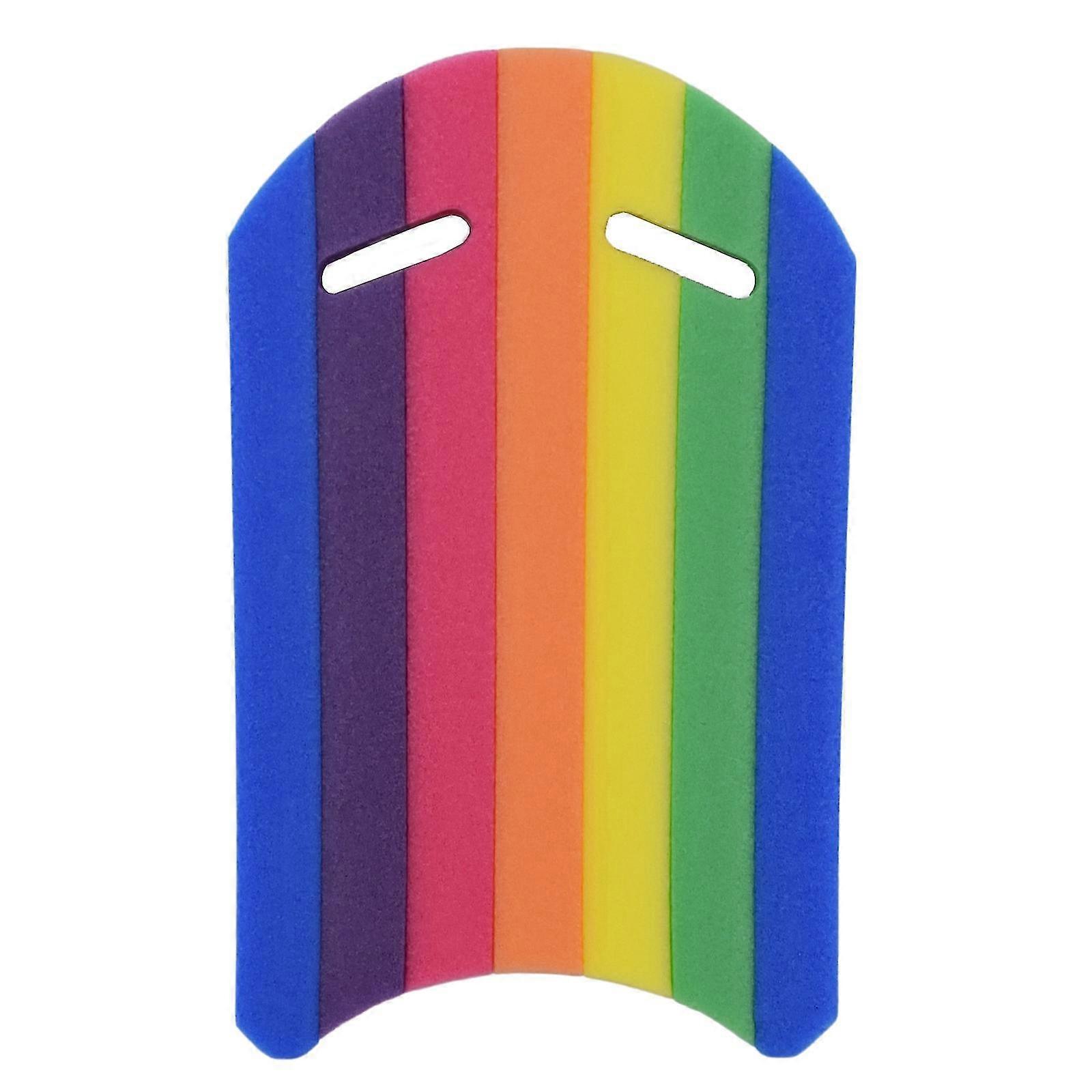 Børn Voksne Rainbow Svømning Kickboard Skum Float Kick Board Pool Træningshjælp Float Håndskum Vildsvin