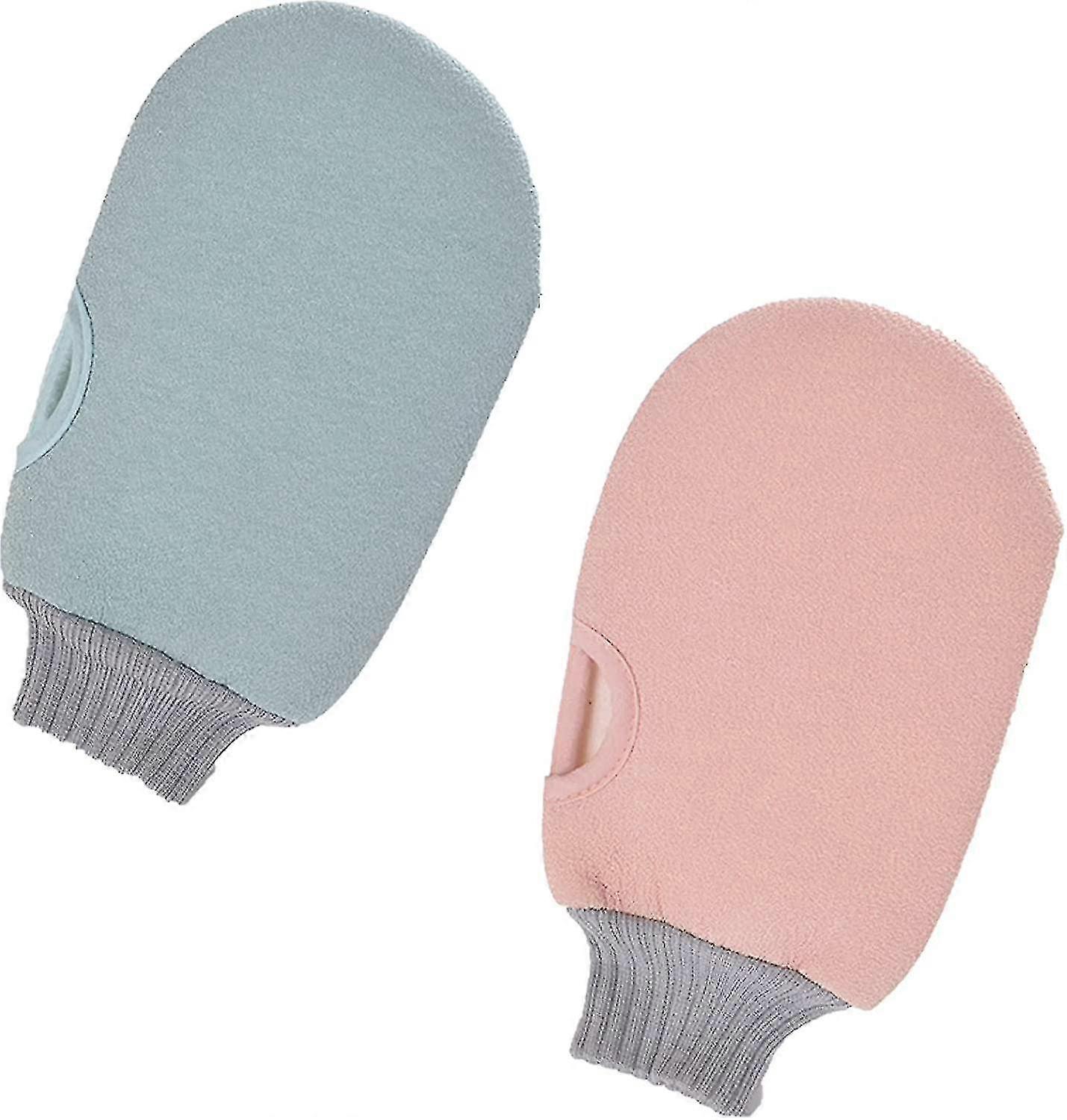 2 Pack - Esfoliante Esfoliante Rosa E Azul. Dupla Face Wearable