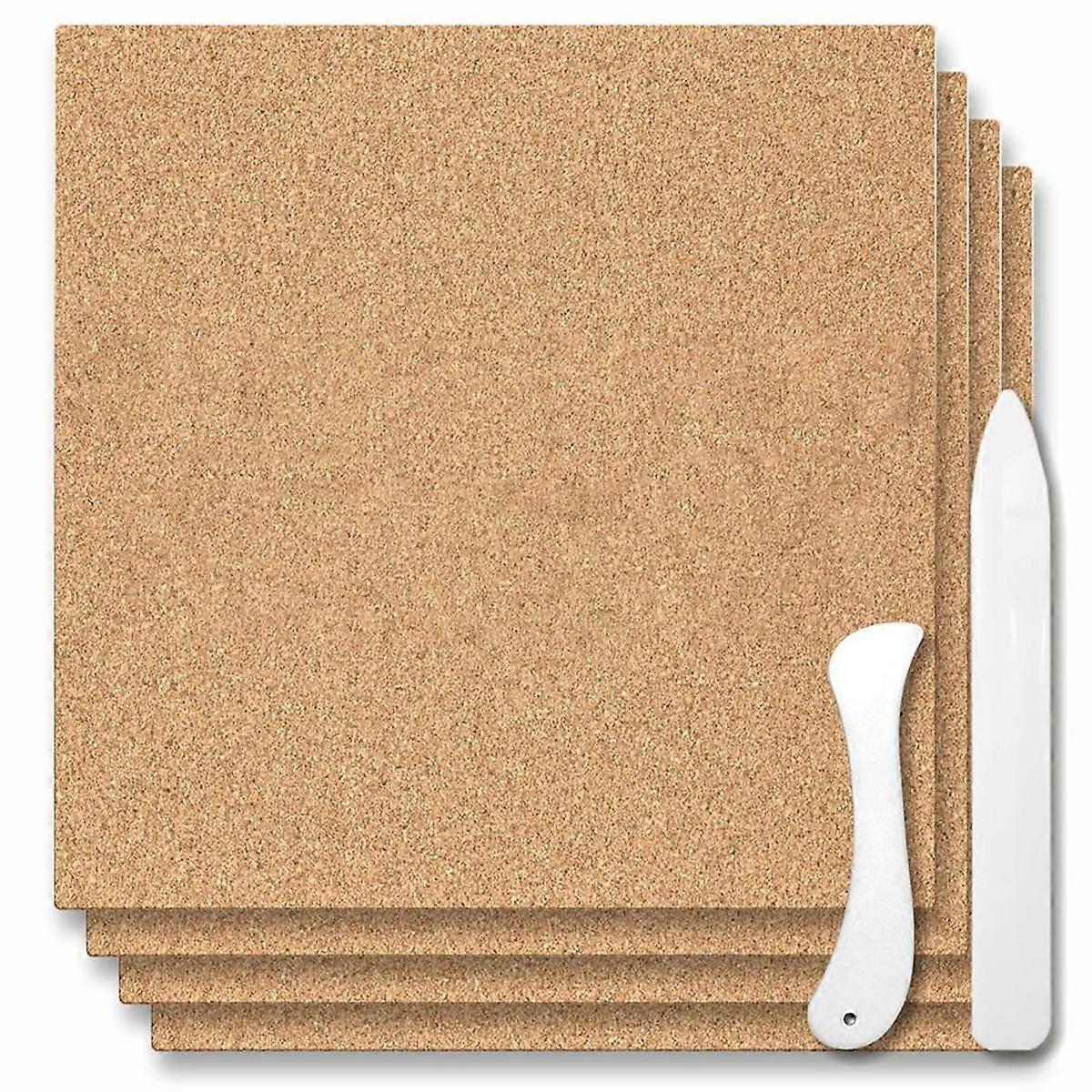 4PCS 彩色玻璃用品 12 英寸 X 12 英寸，厚度 1/2 英寸耐热彩色玻璃作品，保护桌子的用品