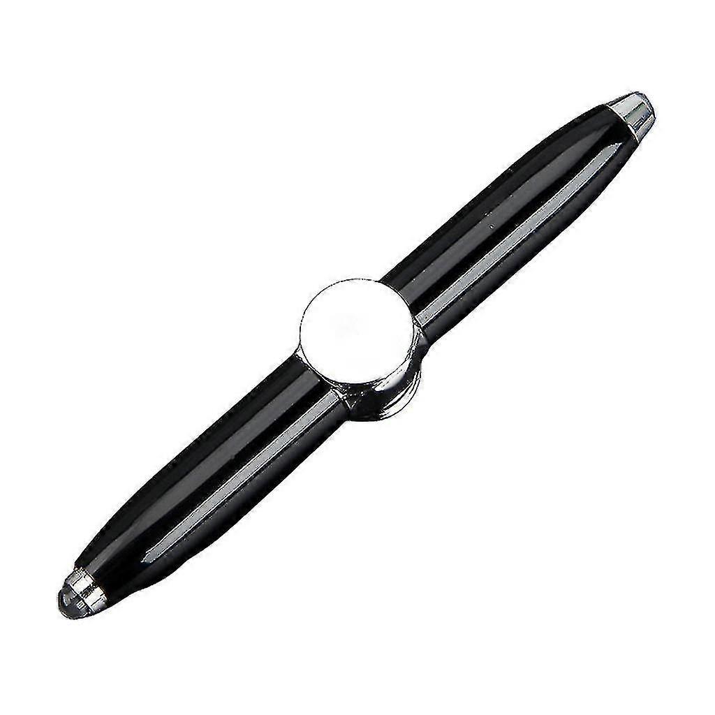 Fingertip Fidget Pen Easy Rotating Decompressing Toy Spinning Tops For Schools-bright Black Tw