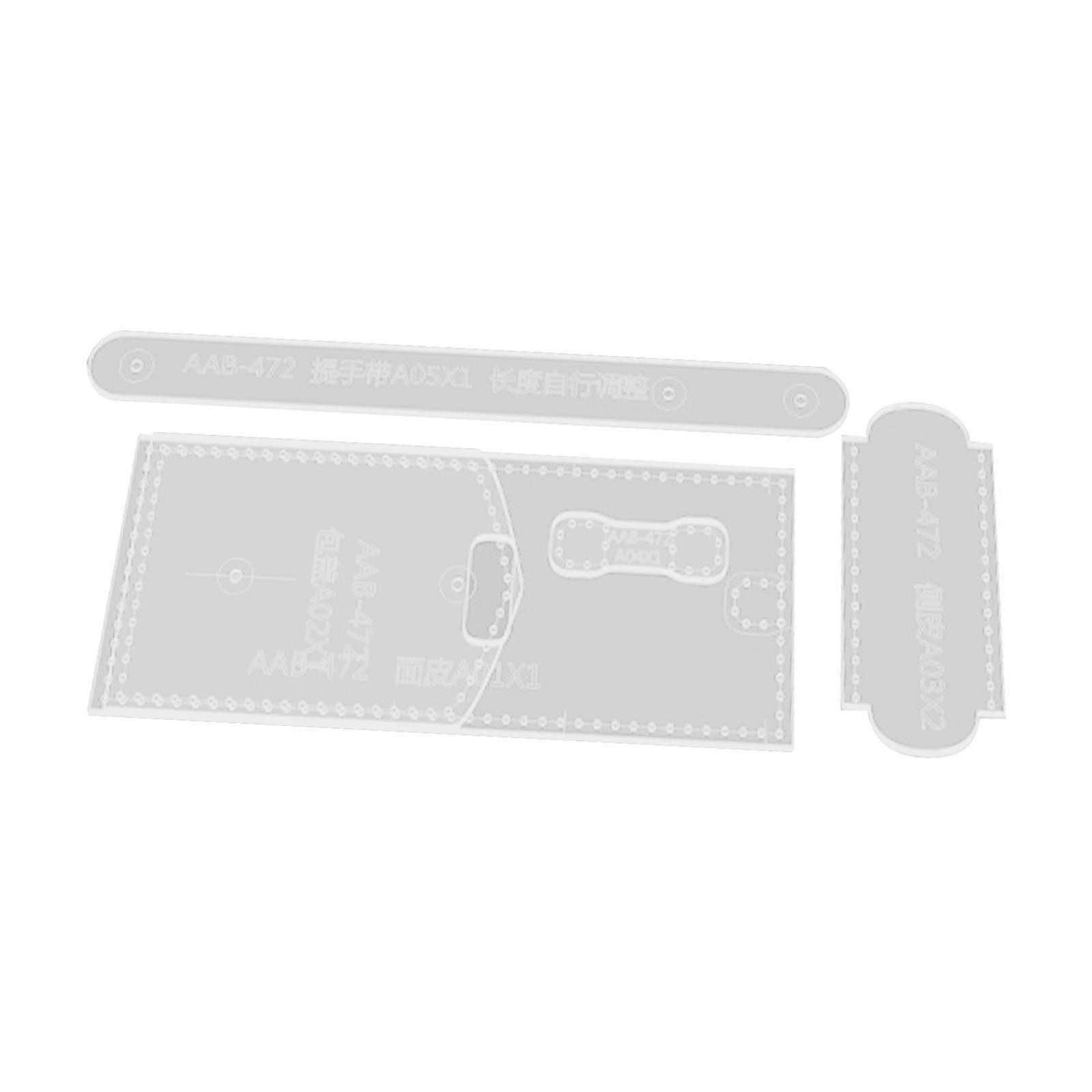 Geldbörse Acryl Schablone Lederhandwerk Brillenetui Acryl Leder Schablone