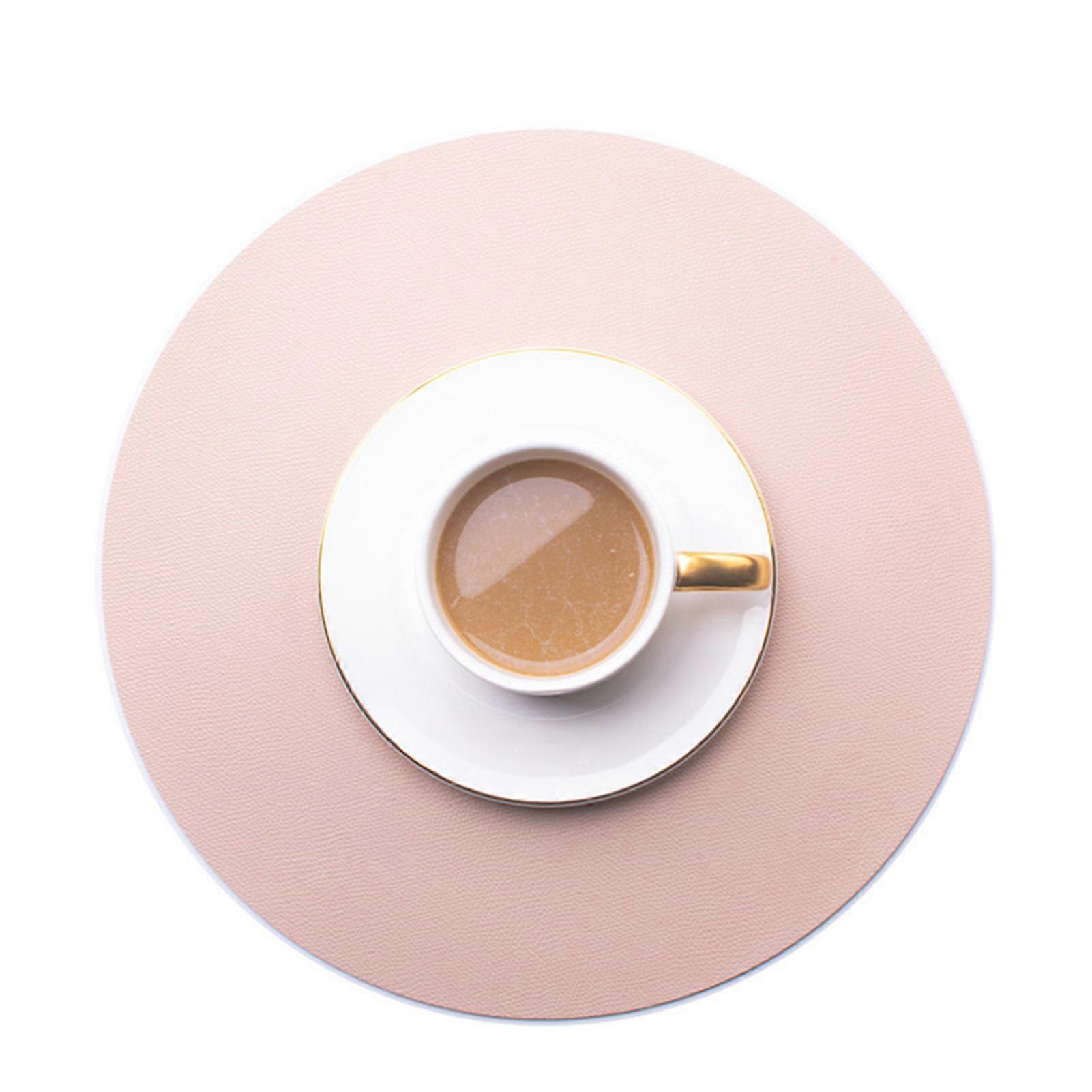PU Leather Placemat Multipurpose Non-Slip Heat Resistant Table Mat for Home