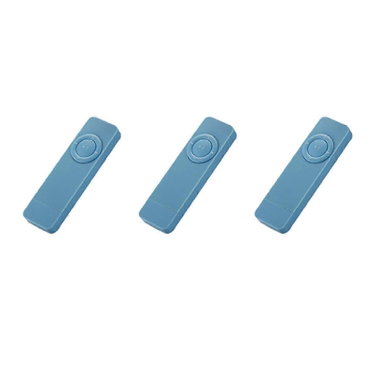 3X Portable USB Sport U Disk Mini Mp3 Music Player Support 32GB TF CardBlue