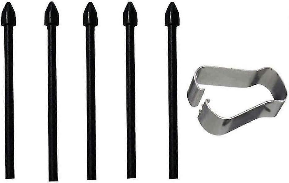 5pcs Stylus Tips Stylus Pen Tips,touch Stylus S Pen Replacement Tips Nibs For Samsung Galaxy Tab Tab S6lite S6/s7/s7+ Note10/note20 (black)
