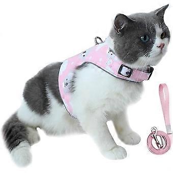 Cat Harness With Leash Set - Escape-proof Harness For Heilwiy Cats - Chest Harness Vest Gift