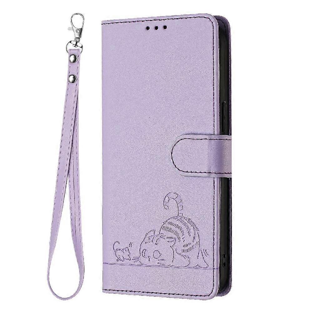Case For Xiaomi POCO M6 PRO 4G Wallet Flip Cover Card Slot Holder Kickstand Cat RFID
