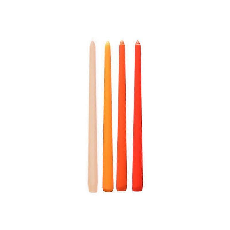4pcs Morandi Colored Long Candle Candy Colored Taper Candles 25cm Gradient Candle