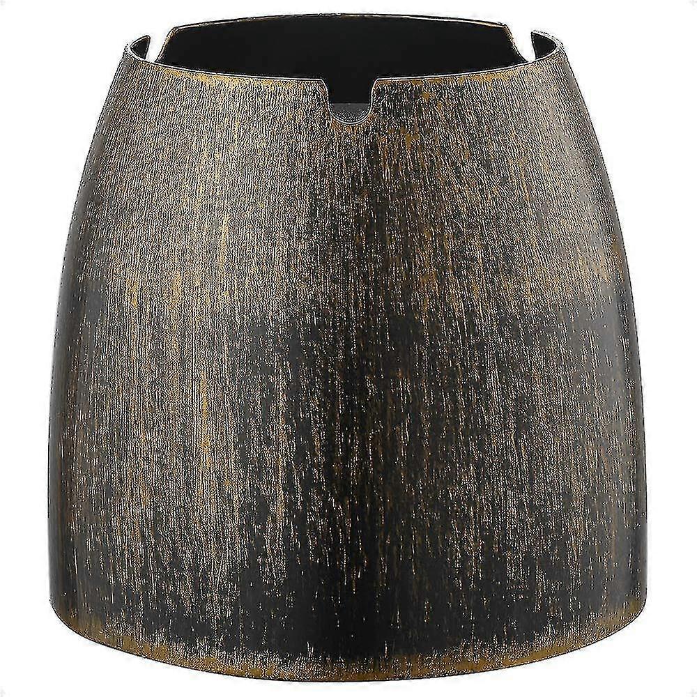 Xl 風灰皿ブロンズステンレス鋼灰皿外側と内側のための大きい金属テーブル灰皿