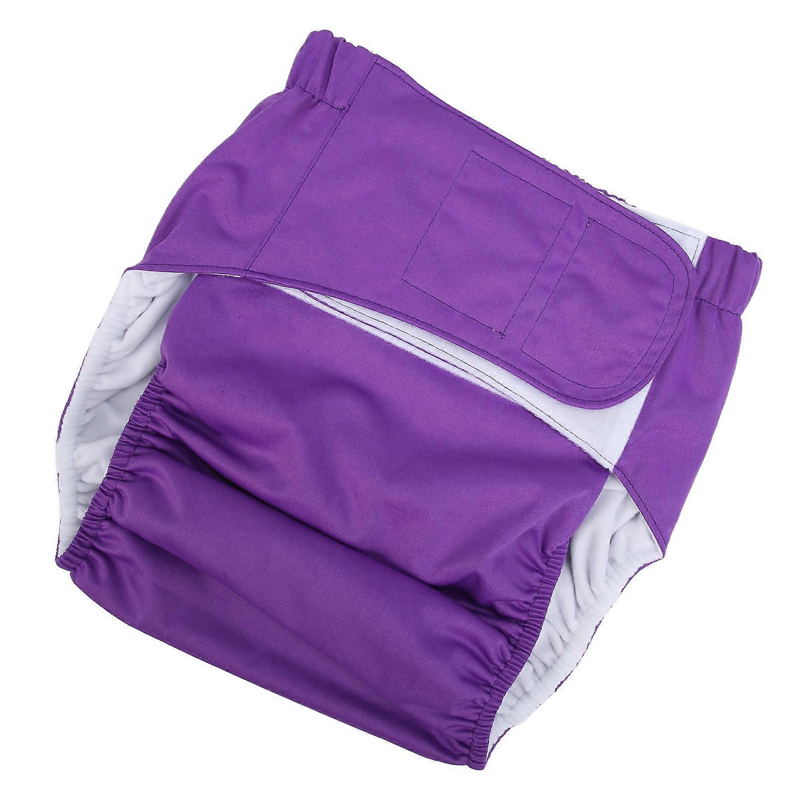 Adult Cloth Diaper Reusable Washable Elderly Incontinence Protection Nappies Underwear for Disability MenRegular Size