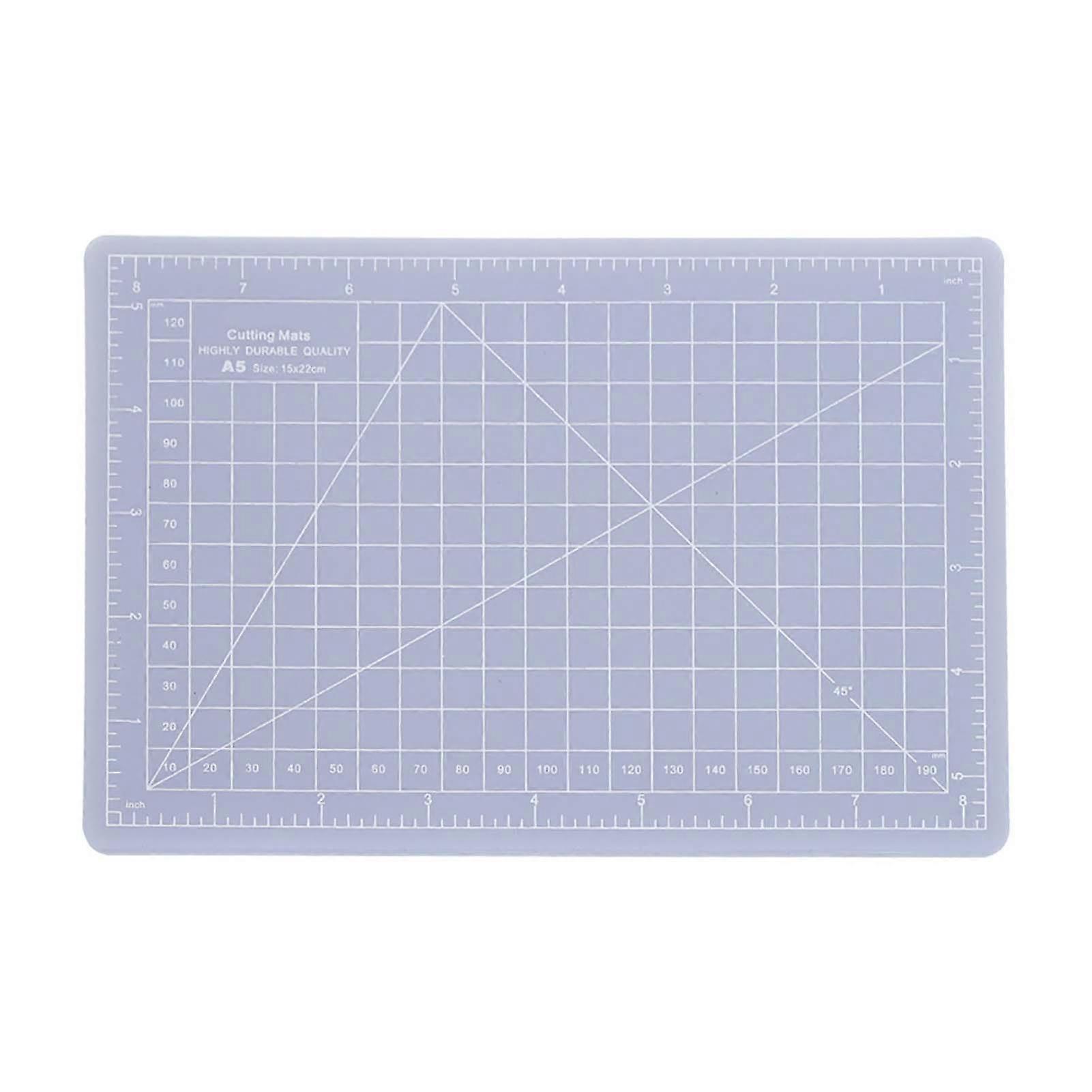 Translucid Cutting Pad Non Slip Cut Board Hand Made Tool Non Reflective pentru ștampila de cauciuc (A5 Translucid Cutting Board)