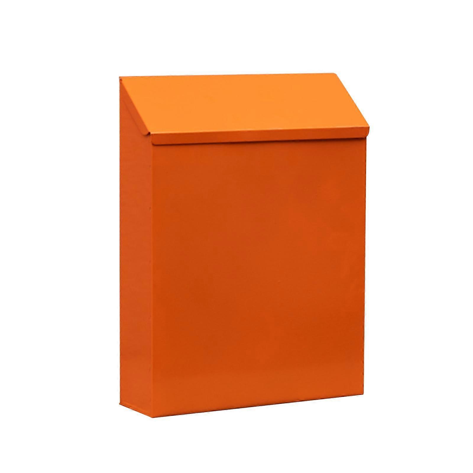 Veggmontert postkasse Moderne avisholderboks for inngangsdør utendørs oransje