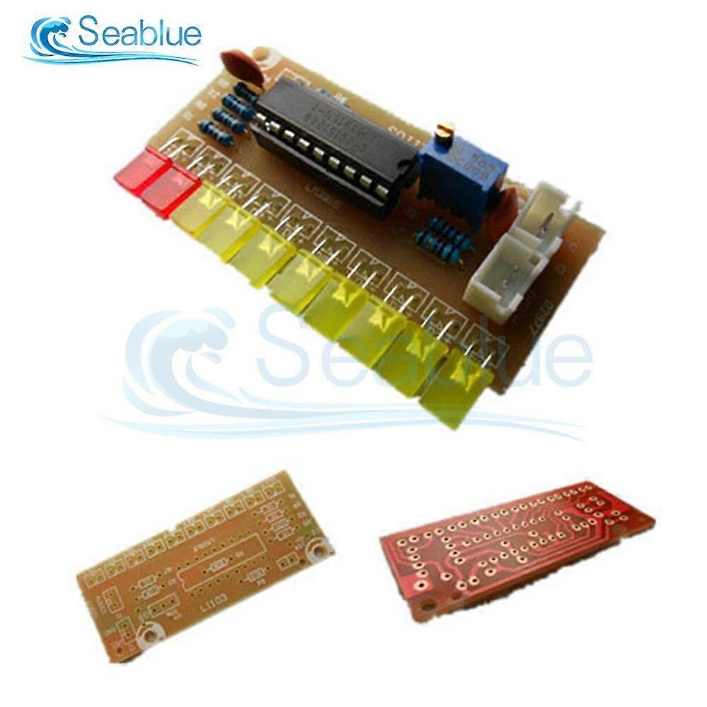 LM3915 DC 9V-12V 10 LED Sound Audio Spectrum Analyzer Level Indicator Kit DIY Electoronics Löten Übungsset Labor