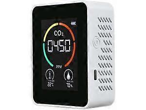 For Carbon Dioxide CO2 Detector for Air Quality, Temperature and Humidity, Rapid CO2 Measurement, White -  White CO2 Detector for Air Quality, Monitor