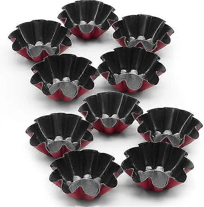 Tærteforme 5/10 stk, bageforme, Mini kulstofstål kagemuffinsforme