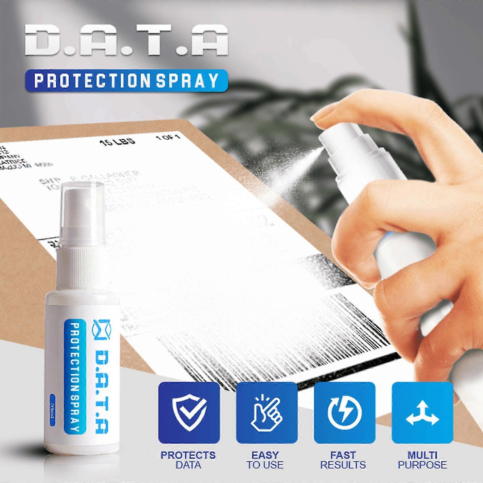 Beskyt dit id Data Security Spray til beskyttelse mod identitetstyveri Fortroligt sikkerhedsstempel 20 ml