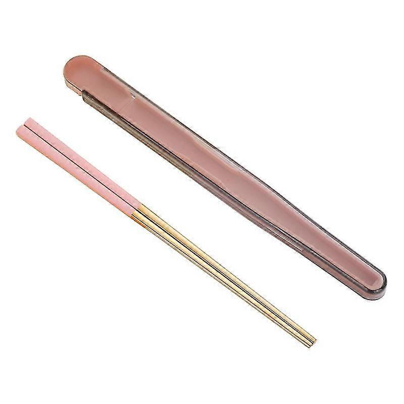 304 Stainless Steel Portable Chopsticks Sets Portable Chopsticks With Convenient Storage Box For Students Office Workers