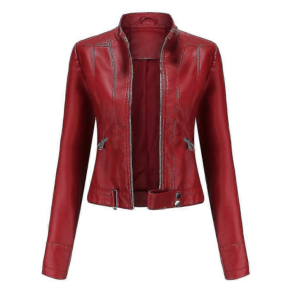 Mike Womens Casual Zipper Regular-fit Jacket