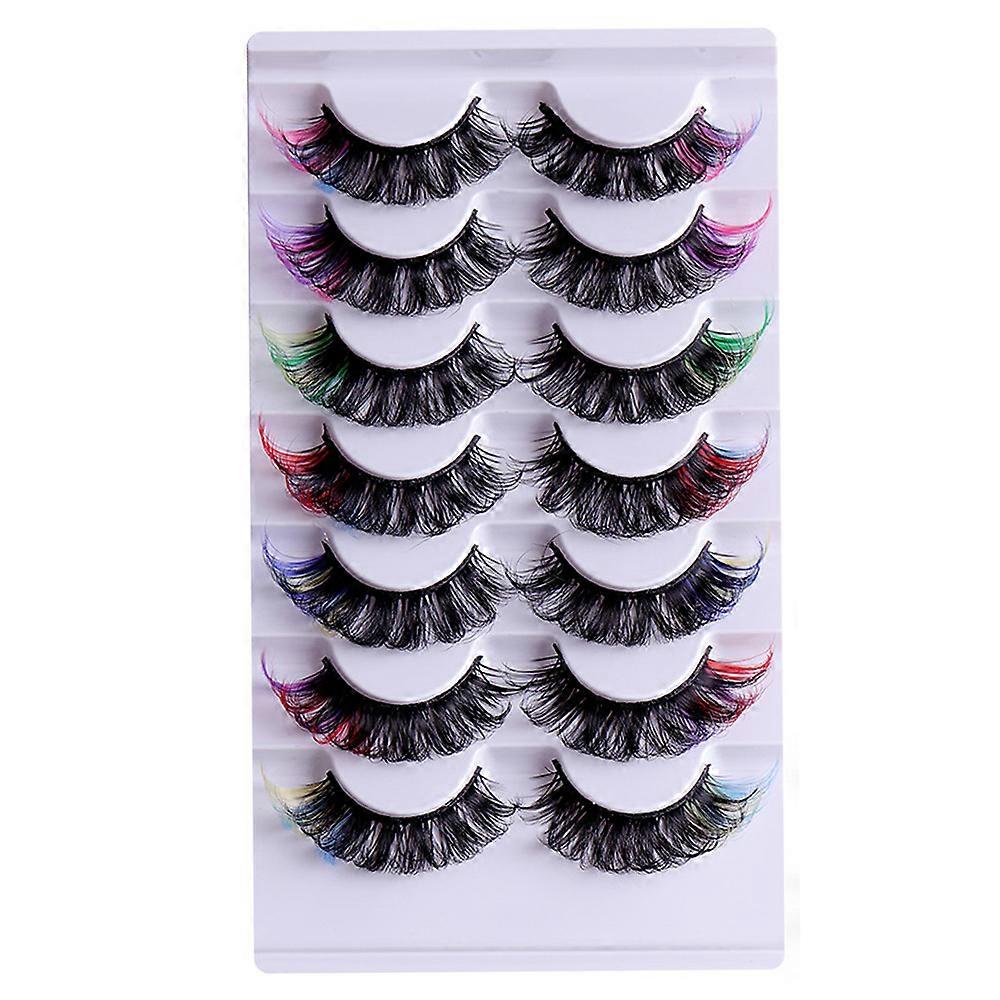 Colored Lashes Makeup Lashes - Rainbow Eyelashes for Makeup Lash Extensions