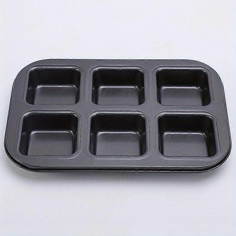 Non-Stick Square Mini Bread and Cake Mold - 6/12 Cavities for Even Baking