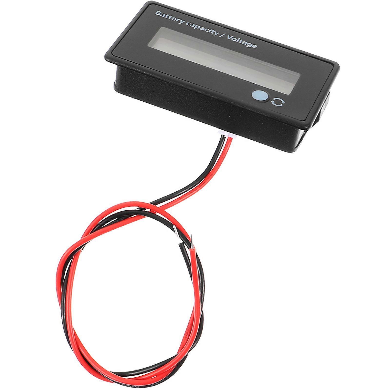 12V/24V/36V/48V μπαταρία μολύβδου-οξέος και ελεγκτής χωρητικότητας μπαταριών λιθίου οθόνη LCD μετρητών τάσης (μπλε)