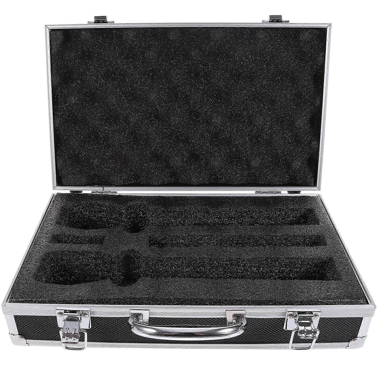Convenient Microphone Suitcase Wireless Microphone Storage Organizer Box