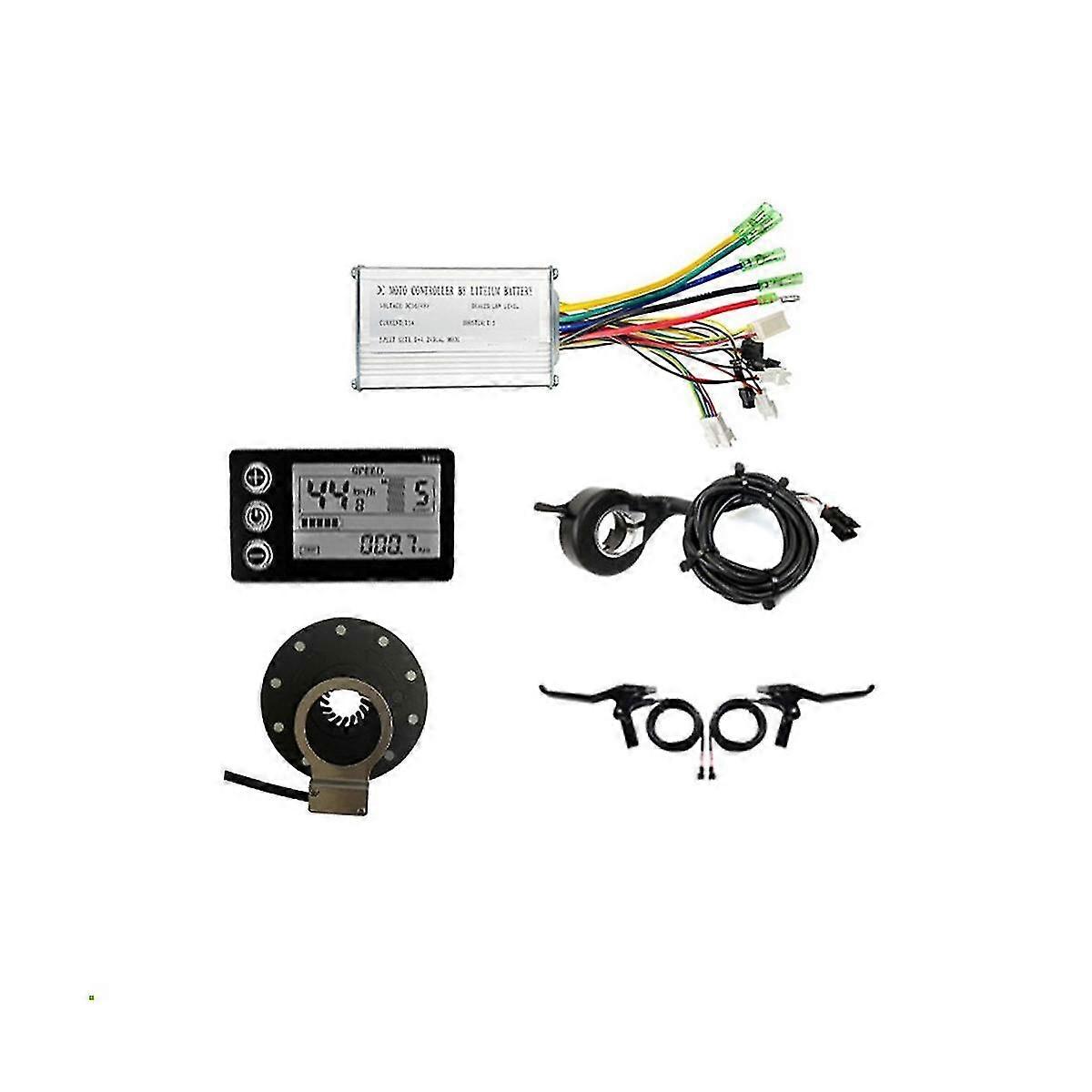 36v 48v 250w 350w E-bike 15a Sine Wave Brushless Controller With S866 Display E-bike Light Display