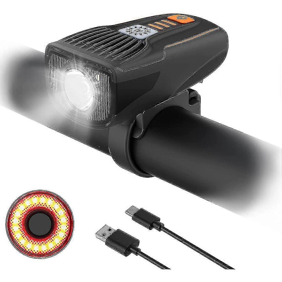 Bike Light Set, Usb Bicycle Lights, Bicycle Front Light And Taillight