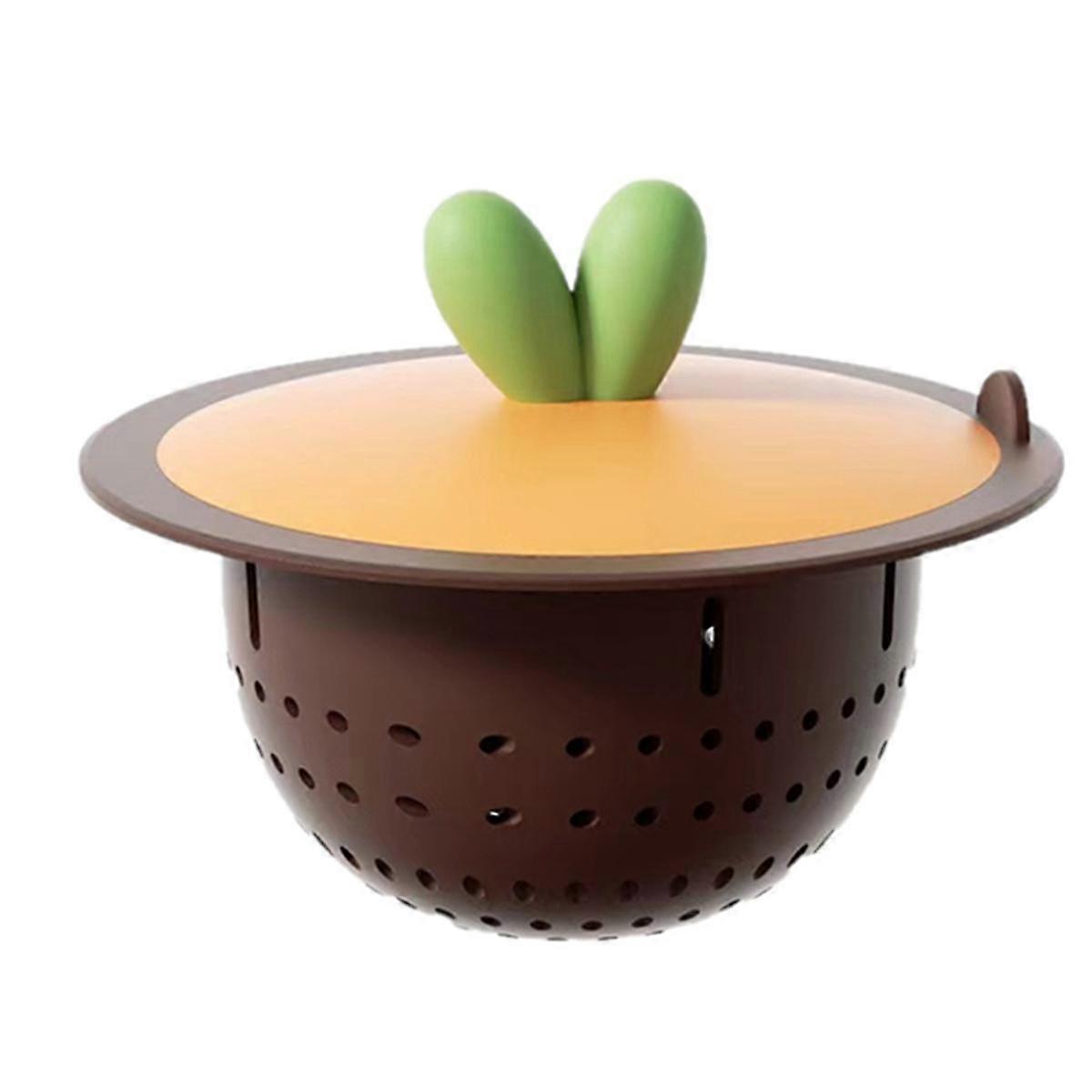 2Pcs Cartoon Radish Shape Sink Garbage Strainer Kitchen Bathroom Sink Anti-Clogging Draining Filter