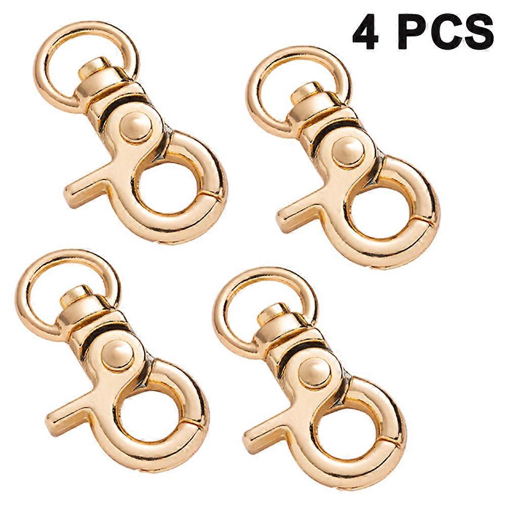 4 pcs Carabiner Hook with Swivel Joint / Swivel Head for Dog Leash, Also for Key Pendant
