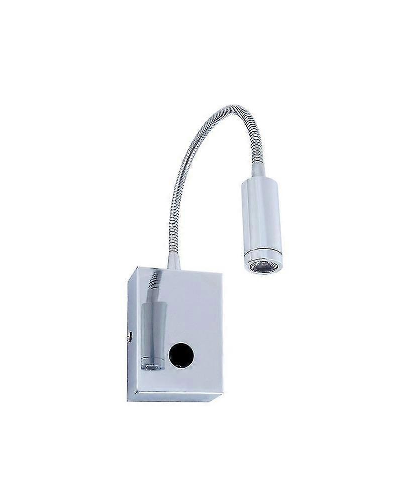 Lawrence 1x3w Led Flexo Reading Wall Lamp Chrome