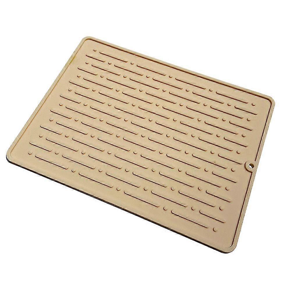 Silicone Dish Drying Mats for Kitchen , Counter Top Pad, Heat Resistant Hot Pot Holder, Bar Mat Trivet, 1 Pack