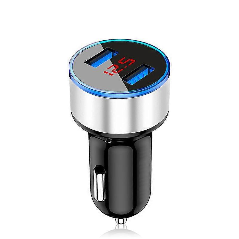 New LED Display Dual USB Car Charger For DACIA SANDERO STEPWAY Dokker Logan Duster Lodgy