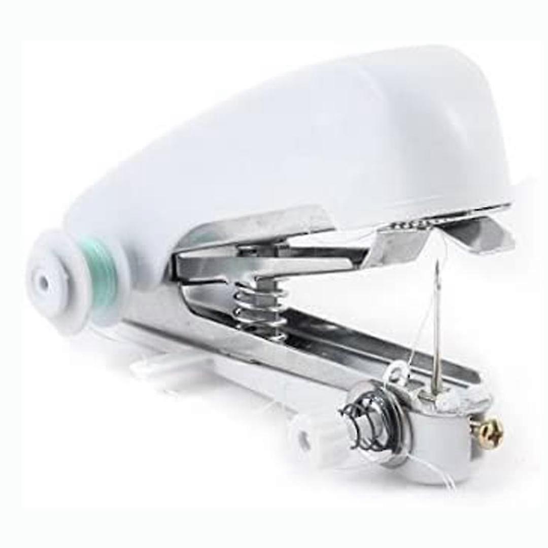 Mini Portable Manual Sewing Machine For Needlework Healing Household Clothes (white)