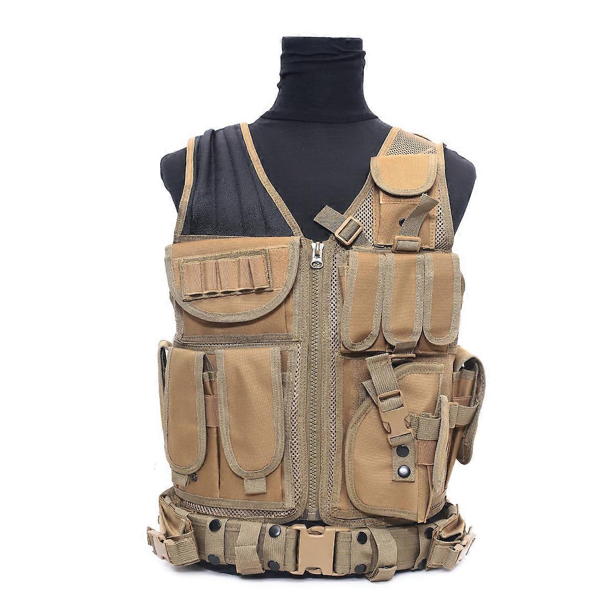 Army Fans Tactical Vest Outdoor Molle Hunting Vest Adjustable Modular Gear for Training Gaming