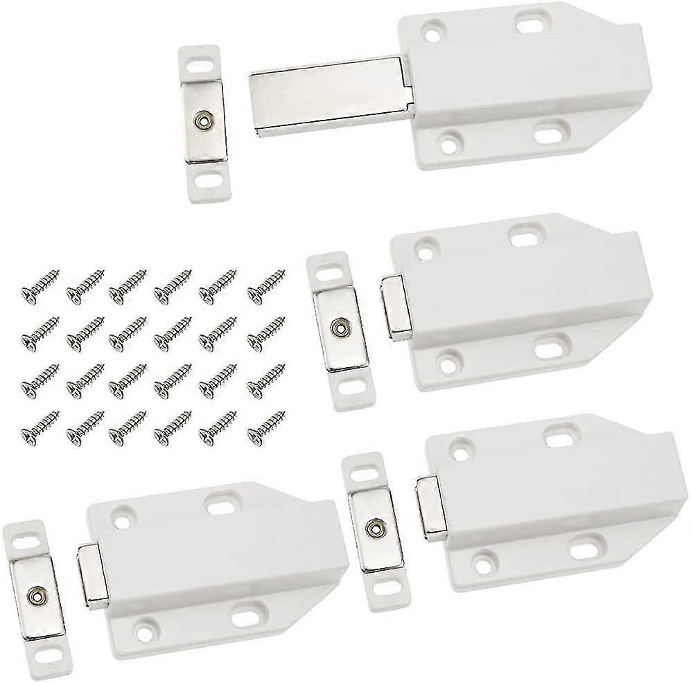 4pcs Push To Open Door Catches Touch Latch Push To Open Magnetic Door Latches Catch Cupboard