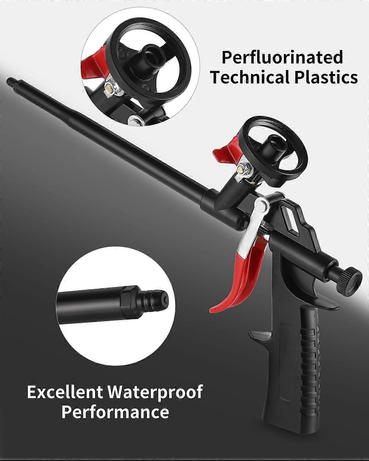 Unclean Polyurethane Gun for Expanding Foam, Professional Sprayable Foam, Adjustable Foam Output Speed, Used for filling, sealing.
